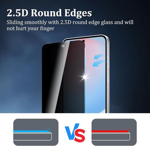 CHRINECY [4 Pack] 2Pack Privacy Screen Protector Compatible for Galaxy A04 with 2Pack Camera Lens Protector, 9H Hardness, Anti-Spy Tempered Glass Protector Film in Kuwait