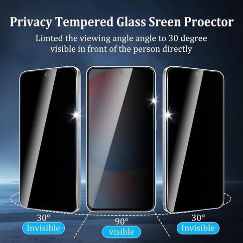 CHRINECY [4 Pack] 2Pack Privacy Screen Protector Compatible for Galaxy A04 with 2Pack Camera Lens Protector, 9H Hardness, Anti-Spy Tempered Glass Protector Film in Kuwait