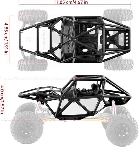Body Shell for 1/30 Axial SCX30 Nylon Material Stainless Steel Armor in Kuwait