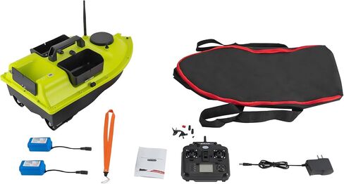 RC Fishing Bait Vessel Dual 390 Motors 52W ABS Hull with Illumination LCD in Saudi Arabia