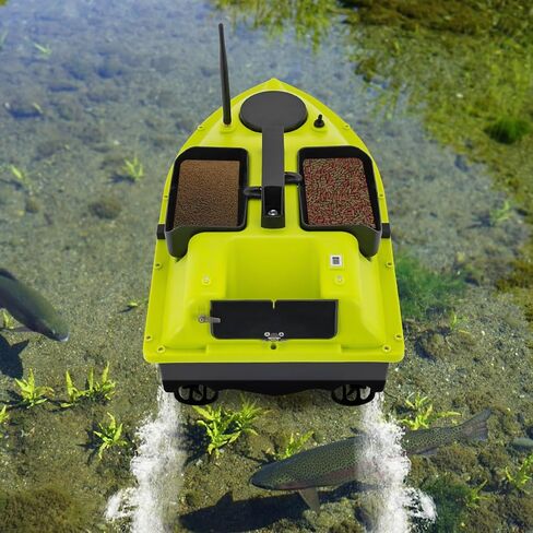 RC Fishing Bait Vessel Dual 390 Motors 52W ABS Hull with Illumination LCD in Saudi Arabia