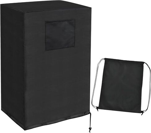 Ailelan Winter Air Conditioner Cover, 24 Inch AC Cover for Outside Unit, Windproof and Waterproof, 420D Universal AC Cover Fits Up to 24 x 24 x 30 Inches, Black, Square in Kuwait