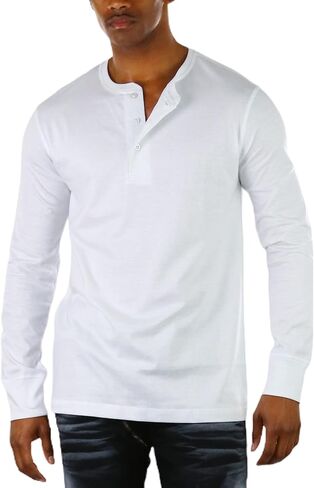 قميص Henley بأكمام طويلة للرجال من ToBeInStyle in Saudi Arabia
