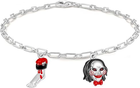 GNOCE Adjustable Band Bracelet with Double Rubber Two Hearts One Fate Snake Chain Basic Bracelet for Her in Kuwait