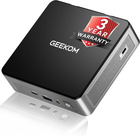 GEEKOM Mini PC, Mini IT8 Intel i5-8259U Mini Desktop Computer 16GB RAM 256GB PCIe SSD, Windows 11 Pro Mini Computer/Dual-Channel DDR4/HDMI2.0 4K UHD/Dual WiFi/BT/Gigabit Ethernet/VESA for Home/Office in Kuwait