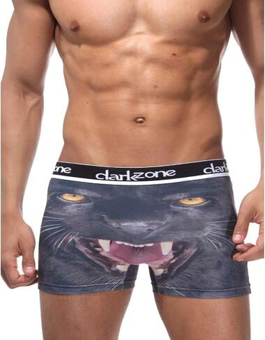 Boxer Briefs for Men - Darkzone Wild Print Exotic Series Soft Stretchy Underwear in Saudi Arabia