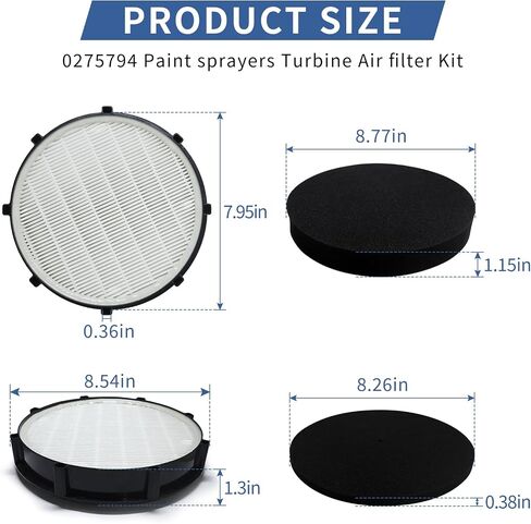 0275794 Turbine Air Filter Kit Compatible with Titan Capspray 75 95 105 115 HVLP Paint Sprayer in Saudi Arabia