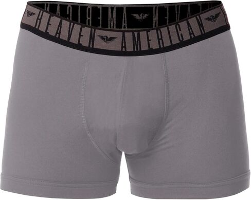 American Heaven Men's Trunks | Ultra Soft Flex Micro Fiber 9" Leg Boxer Brief -Pack of 6 in Kuwait