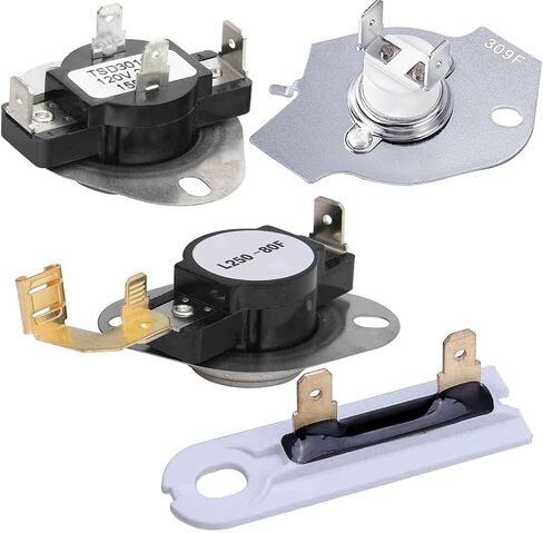 3387134 High-Limit Thermostat 3392519 Dryer Thermal Fuse 3977393 Cut-off Switch 3977767 Cycling Thermostat Compatible with whirlpool kenmore may-tag Replaces: 3399693 PS345113 AP6008325 in Saudi Arabia