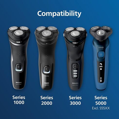 Philips Norelco Shaving Heads for Shaver Series 3000, 2000, 1000 and Click & Style, SH30/52 in Kuwait