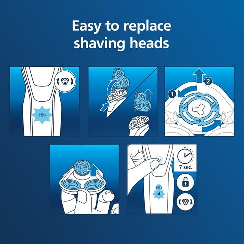 Philips Norelco Shaving Heads for Shaver Series 3000, 2000, 1000 and Click & Style, SH30/52 in Kuwait
