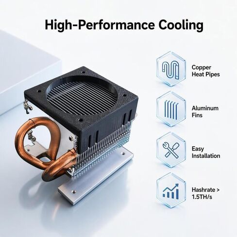 Bitaxes 601/602 Accessories Heatsink Radiator Cooler fanless in Saudi Arabia