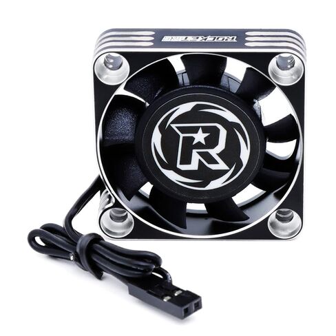 Surpass Hobby 40mm RC Fan Aluminum 16000RPM RC Motor Cooling Fan 8.4V ESC Cooling Fans for 1/8 RC 1/10 Car Truck Buggy Crawler Brushless Motor (Black Red) in Kuwait