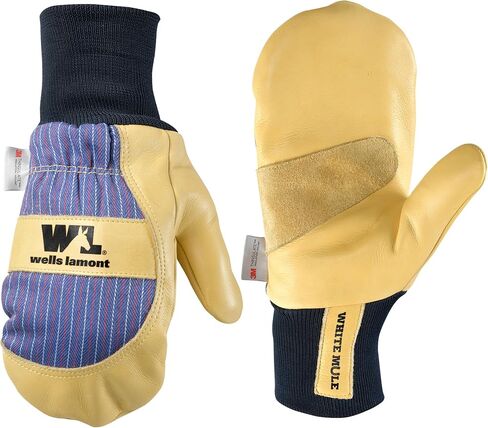 Wells Lamont mens Winter Mittens, Beige, Medium in Kuwait