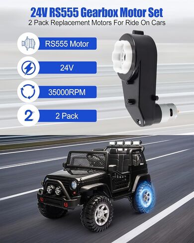 24V 35000RPM RS555 Motor Gearbox for Ride-On Vehicles in Saudi Arabia
