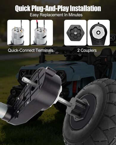 24V 35000RPM RS555 Motor Gearbox for Ride-On Vehicles in Saudi Arabia