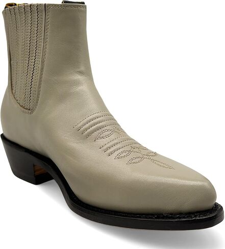 Western Shops Mens Genuine Leather Short Ankle Western Cowboy Boot Charro Botin in Kuwait