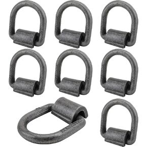 8 Pack 1/2" Weld On D Ring Heavy Duty 12,000 Pounds Forged D Ring with Welding Clips,Steel D-Ring Tie-Down Anchors in Kuwait