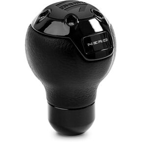 MOMO Motorsport Nero Street Shift Knob Black Leather and Suede - NERBK1