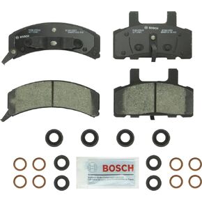 BOSCH BC369 QuietCast Premium Ceramic Disc Brake Pad Set - Compatible With Select Cadillac; Chevrolet Blazer, Express, C1500/2500 Pickup, Suburban, Tahoe; GMC Savana, Suburban, Yukon + More; FRONT