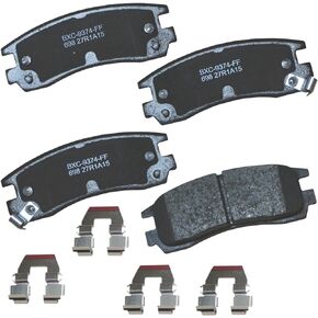 Bendix Premium Ceramic Rear Brake Pads Compatible Select Models Buick/LaCrosse/Chevrolet/Regal/Rendezvous/Impala/MonteCarlo/Venture/Oldsmobile/Intrigue/Silhouette/Pontiac/Aztek/Grand/Montana- (SBC698)