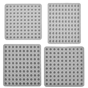 COHEALI Treat Molds Mini Round Silicone Molds 4pcs Flower Cloud Shaped Wax Seal Stamp Beads Molds Melting Sealing Stamp Molds Gummy Candy Molds Baking Mat Cooking Sheet for Pets Dog Silcone
