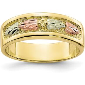 Jewels By Lux 10k Tri-color Black Hills Gold Ring