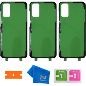MMOBIEL 3X Back Cover Adhesive Sticker Compatible with Samsung Galaxy S20 FE G780F / S20 FE 5G G781B 2020-6.5 inch Incl Tool Kit