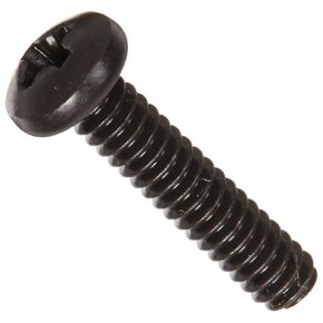 Small Parts Steel Pan Head Machine Screw, Black Oxide Finish, Meets ASME B18.6.3, #1 Phillips Drive, #4-40 Thread Size, 1/2" Length, Fully Threaded, Import (Pack of 100)