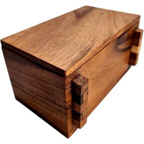 Secret Lock Box Wood Puzzle Box - Put a Gift Card or Money Inside