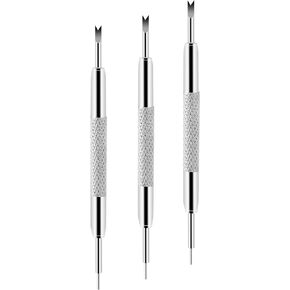 Watch Band Heavy Duty Spring Bar Tool Double Tip Pins Tools Spring Bar Tools 3 Pcs Stainless Steel Watch Pins Removal Band Adjustment Tool Kit for Adjust Remove Replace Straps Wrist Bands Pins