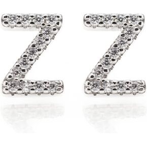 أقراط من الفضة الإسترلينية عيار 925 من Azia Jewelry للفتيات، أقراط للبنات، أقراط حساسة للفتيات، أقراط مرصعة بالماس تشيكوسلوفاكيا مطلية بالذهب عيار 14 قيراط (تباع كأزواج)