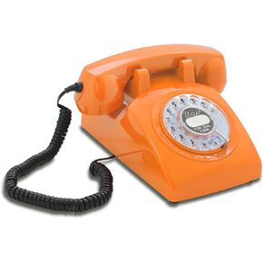 The Original 60s Cable from Opis, Germany: 1960s-1970s Phone/Rotary Phone/Retro Phone/Old School Phone/Rotary Dial Phone/Telefonos Retro/Vintage Corded Telephone (Azure)