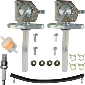2 Pack JDLLONG 16950-GEL-701 Fuel Valve Petcock For Honda CRF XR 50 70 80 100 150 230 Fuel Shut Off Valve 16950-GCF-671