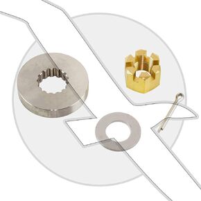 Yamaha 6G5-W4599-00-00 Prop NUT & Spacer KI; 6G5W45990000