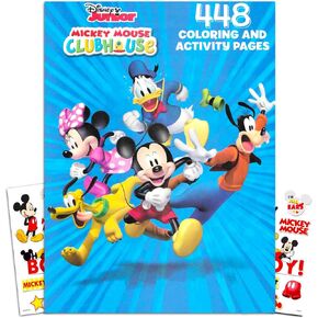 Disney Mickey Mouse Gigantic Coloring Book Bundle with Stickers, Puzzles and Activities (400 Pages)