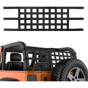 Cargo Net for Jeep Wrangler JK Roof Storage Roll Cage Bar Restraint for TJ 2007-2017