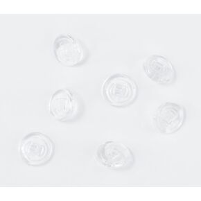 Spectacle/Eye Glass Soft Silicone Nose Pieces Easy to Install and Wear | Non Slipping | Round| 9mm| Push Fit |50 pcs| by SPORTS WORLD VISION