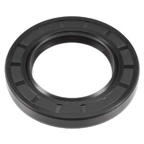 uxcell Oil Seal, TC 50mm x 90mm x 10mm Nitrile Rubber Cover Double Lip with Spring for Bearing Shaft, Black Pack of 1