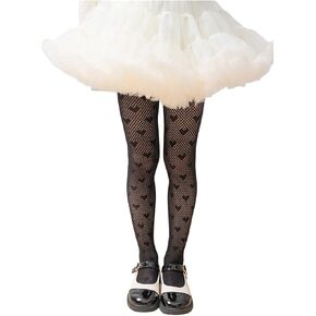 Little Girls Fishnet Tights Princess Hollow Out Footed Leggings Toddler Dancing Pantyhose Uniform Stockings