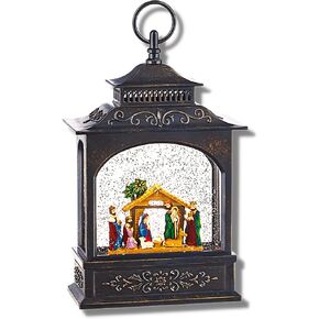 Raz Imports 11" Nativity Lighted Water Lantern