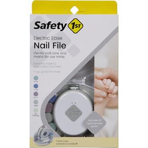 Safety 1st Electric Ease Nail File, Gentle and Easy to use, with Built in Light, Grey