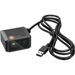 Symcode 2D Embedded Barcode Scanner Fixed Mount Barcode Scanner Scan Engine, Ultra-Rugged Metal Cover 1D 2D QR Barcode Scanner with Auto Sensing