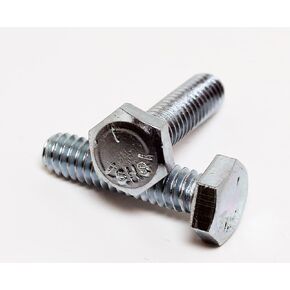 1/4-20 x 1" Hex Head Screw Bolt, Fully Threaded, Zinc Plated Steel Grade 5 Pack of 25