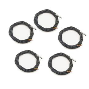 SYUAB 5pcs 3M Temperature Probe Waterproof Digital Temperature Sensor Stainless