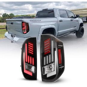 WOLFSTORM Headlight Assembly Fit for 2014-2017 Toyota Tundra,LED DRL Design, Headlight Replacement for 2014 2015 2016 2017 Toyota Tundra,Black Housing
