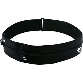 Fanny Pack Running Belt Bag TRAN Waist Pouch for Running, Walking, Traveling, Fitness, Cycling, and Workout Gym (US-Black, Medium)
