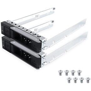 3.5" inch X7K8W 0X7K8W SAS SATA Hard Drive HDD Tray Caddy Compatible with Dell 14th Gen 14 G14 R640 R740 R740xd R840 R940 R440 R540 PowerEdge Server (1PCS 3.5" HDD Tray+2.5" Conversion Bracket)