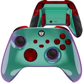 HEXGAMING ULTRA X Wireless Controller for Xbox Series X & S, for Xbox One, and for Windows 7/8/10-4 Back Buttons - Adjustable Triggers - Interchangeable Thumbsticks - 6 Profiles - Wood Pattern