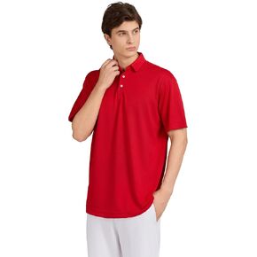 قمصان بولو رياضية للرجال بأكمام قصيرة وقمصان جولف سريعة الجفاف وقمصان أداء ماصة للرطوبة in Kuwait